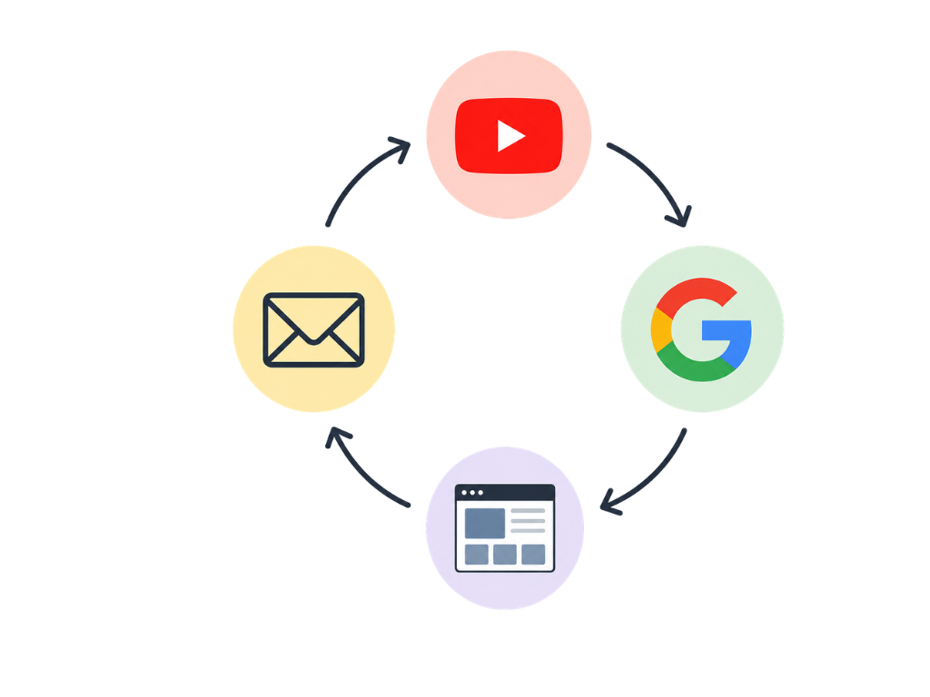 Social Media Marketing Cycle Diagram Infographic Graph Marketing cycle diagram